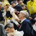 A young Michigan fan smiles as she is lifted into the air during a time out in the second half at Crisler Center on Sunday, Jan. 6. Michigan beat Iowa 95-67 in the Big Ten home opener. Melanie Maxwell I AnnArbor.com